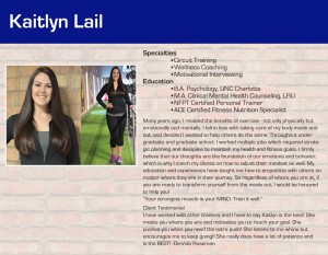 Personal Training Personal Trainer Weight loss Wellness Trainer Kaitlyn Lail